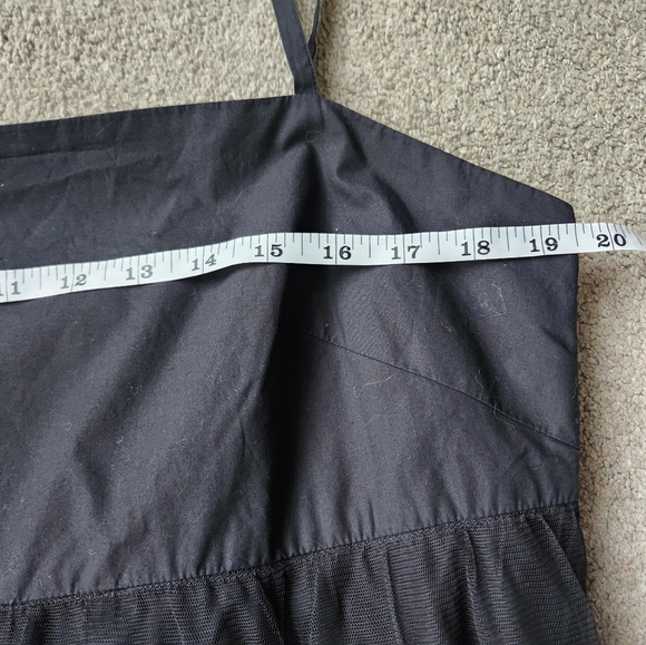 Anthropologie Maeve Tiered Tulle Tunic Dress Whimsigoth Witchy Dark Fairy Size L - Picture 7 of 11